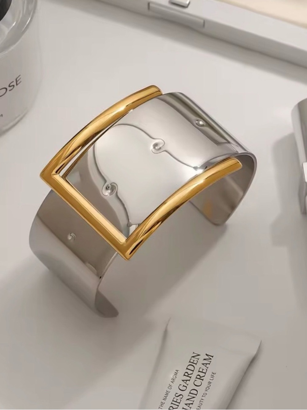 Belt Buckle Open Bracelet Stainless Steel